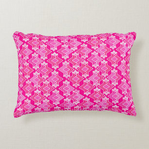 Coussins Décoratifs Papier peint motif Art déco, rose fuchsia