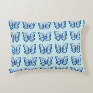 Coussins Décoratifs Papillon bleu