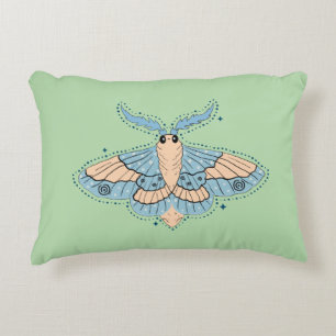 Coussins Décoratifs Papillon Céleste Fantaisiste — Bleu Douce et Pêche