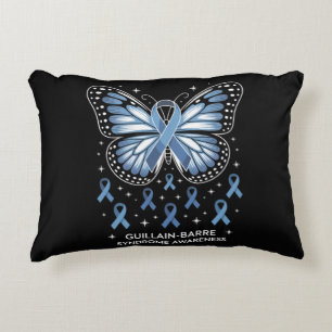 Coussins Décoratifs Papillon de sensibilisation au syndrome de Guillai