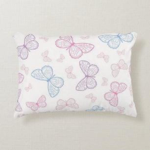 Coussins Décoratifs Papillons Pastel