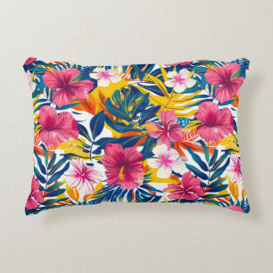 Coussins Décoratifs Paradis floral tropical vibrant motif de design
