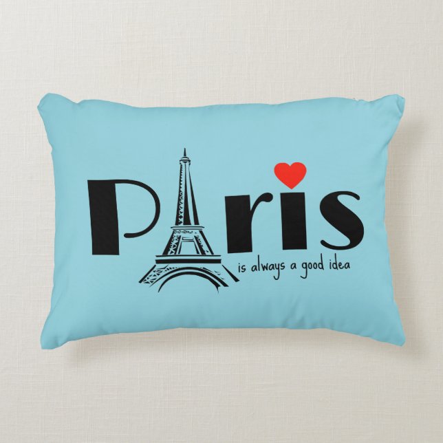 Coussins Décoratifs Paris Eiffel Tower Design  (Devant)
