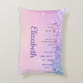 Coussins Décoratifs Parties scintillant arc-en-ciel personnalisée (Dos(Vertical))