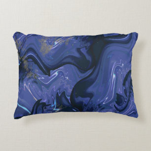 Coussins Décoratifs Parties scintillant bleue Galaxy Swirl Abstrait Mo