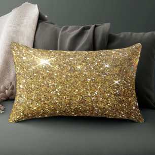 Coussins Décoratifs Parties scintillant Or de luxe - Image imprimée