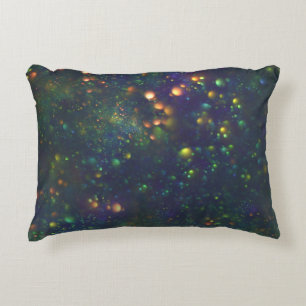 Coussins Décoratifs Parties scintillant Peacock Blue Green Galactic Bo