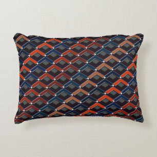 Coussins Décoratifs Pas à Karo en zigzag coloré