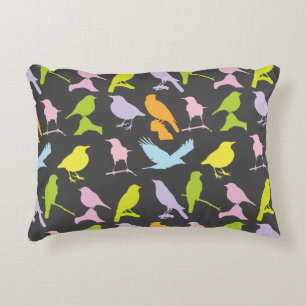 Coussins Décoratifs Pastel Coloured Variété d'oiseaux Motif