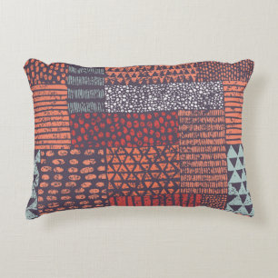 Coussins Décoratifs Patchwork bohémien : conception sans couture dessi