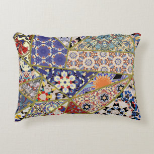 Coussins Décoratifs patchwork de carreaux d'origine espagnole Abstrait