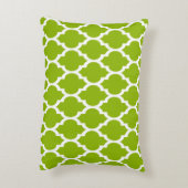 Coussins Décoratifs Pattern Apple Green White Moroccan Quatrefoil (Dos(Vertical))