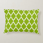 Coussins Décoratifs Pattern Apple Green White Moroccan Quatrefoil (Dos)