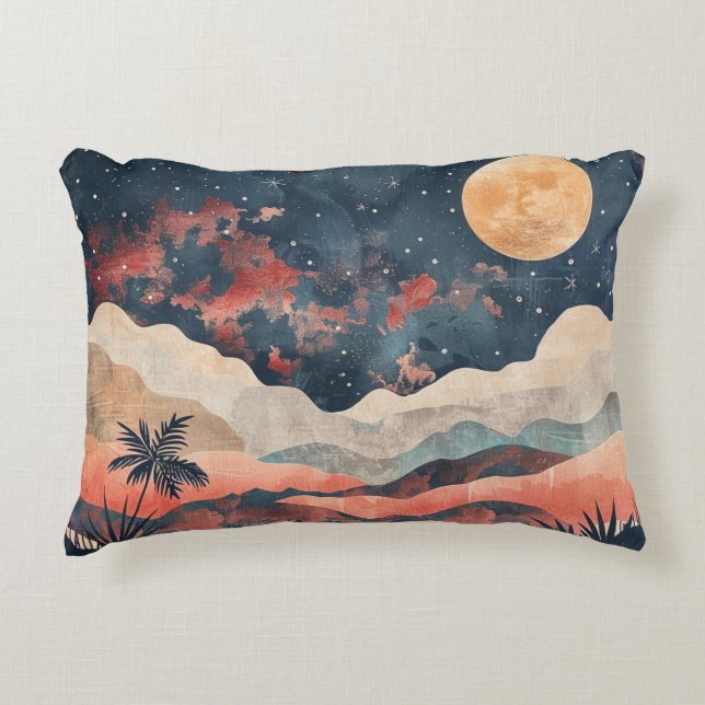 Coussins Décoratifs Paysage Abstrait de Boho (24) (Devant)