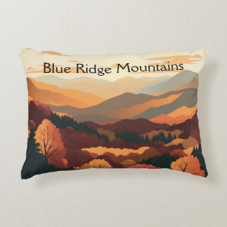 Coussins Décoratifs Paysage d'automne des montagnes Blue Ridge dans le