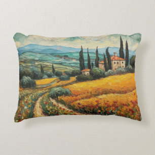 Coussins Décoratifs Paysage de campagne aux fleurs sauvages de la Tosc