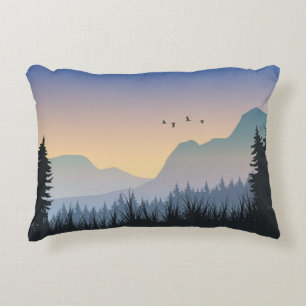 Coussins Décoratifs Paysage de Sunset Mountain