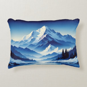 Coussins Décoratifs Paysage pittoresque Hiver Nature Art Arrière - pla