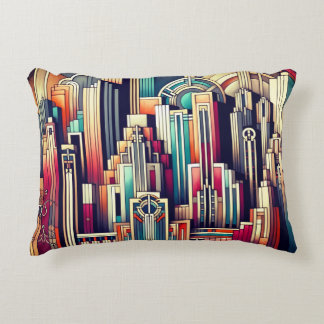 Coussins Décoratifs Paysage urbain Art Déco