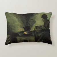 Paysanne au coin du feu par Vincent van Gogh