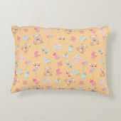 Coussins Décoratifs Peach teddy nursey pillow (Dos)