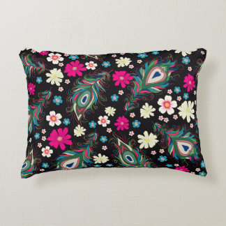 Coussins Décoratifs Peacock Plumes Broderie Motif sans fil
