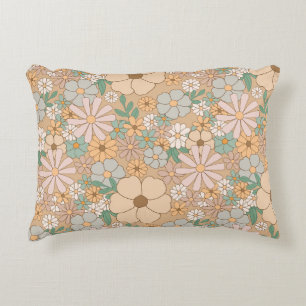 Coussins Décoratifs Pêche Orange Floral
