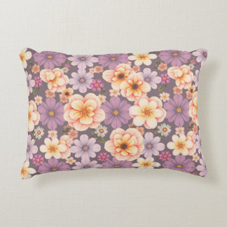 Coussins Décoratifs Pêche pastel vintage et cuillère à lavande