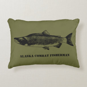 Coussins Décoratifs Pêcheur de combat de l'Alaska