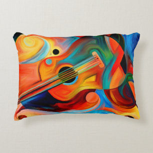 Coussins Décoratifs Peinture Abstraite sur le thème de la musique et d