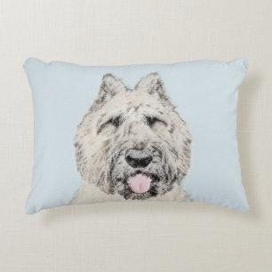 Coussins Décoratifs Peinture de Bouvier des Flandres - Art original du