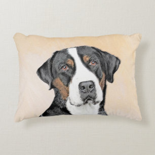 Coussins Décoratifs Peinture de Chien de Montagne - Art original