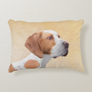 Coussins Décoratifs Peinture de pointeur - jolie art original de chien