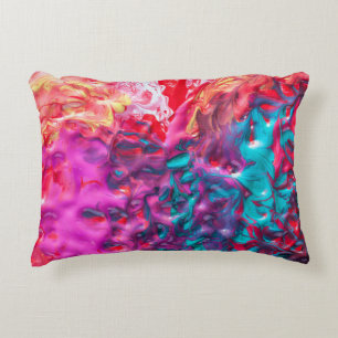 Coussins Décoratifs Peinture humide coloré palette d'art abstrait tour