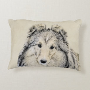 Coussins Décoratifs Peinture Shetland Sheepdog - Jolie art original ch