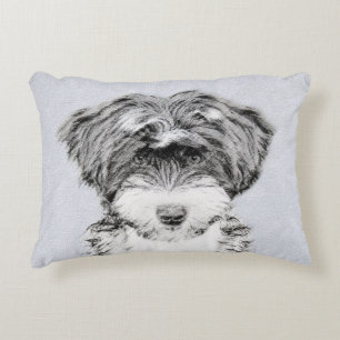 Coussins Décoratifs Peinture Tibétaine Terrier - Cute Original Chien A