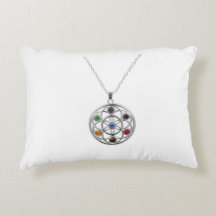 Pendentif d'arbre en pierre précieuse colorée Cous