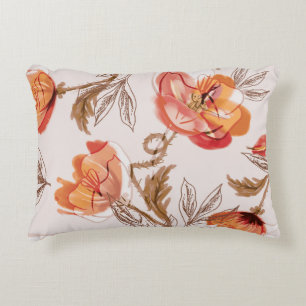 Coussins Décoratifs Pépites Arrière - plans beige Motif d'aquarelle