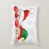 Coussins Décoratifs Père Noël et Elf Cute et drôle Caractères Pékin (Devant(Vertical))