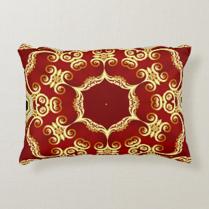 Coussins Décoratifs Perle d'or : illustration de cadre décoratif.