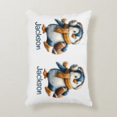 Coussins Décoratifs Personalized Winter Penguin Football Kid (Devant(Vertical))