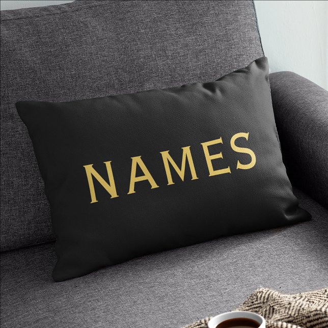 Coussins Décoratifs Personnalisé avec le nom de famille ou le surnom (Créateur téléchargé)