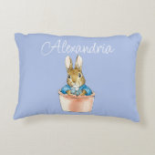 Coussins Décoratifs Personnaliser ajouter Nom Pierre le lapin (Dos)