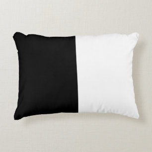 Coussins Décoratifs Personnaliser moyenne noire et blanche
