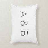 Coussins Décoratifs Personnaliser, personnaliser monogramme initiale a (Devant(Vertical))