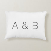 Coussins Décoratifs Personnaliser, personnaliser monogramme initiale a (Dos)