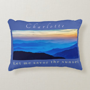 Coussins Décoratifs Personnaliser Savourez le coucher de soleil sur l'