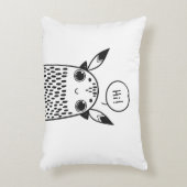 Coussins Décoratifs Petit Monstre noir et blanc (Devant(Vertical))