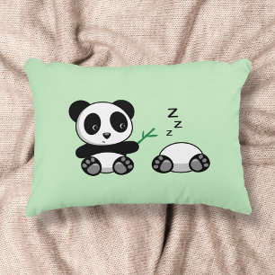 Coussins Décoratifs Petites pandas mignonnes sur vert