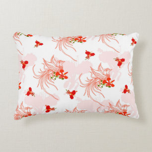 Coussins Décoratifs Phoenix Oiseau Et Phoenix Fleur Motif Sans Faille